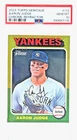 Aaron Judge 2024 Topps Heritage Chrome Refractor /575 PSA 10 Yankees #112