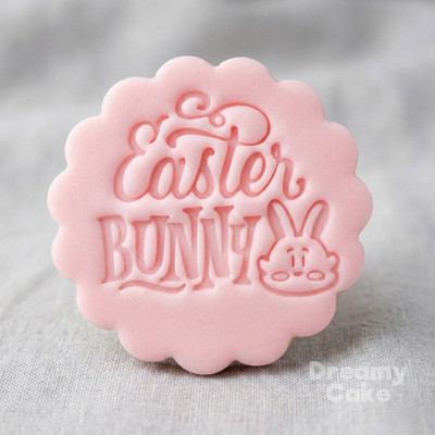 Frohe Ostern Hase Keksstempel | Hase & Text Fondant Präger