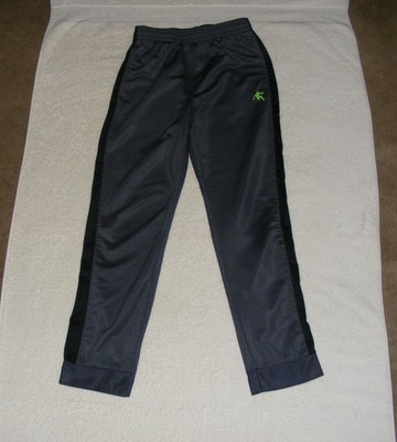 AND1 Gray Jogger Sweatpants Pockets Side Stripe - Size 10/12