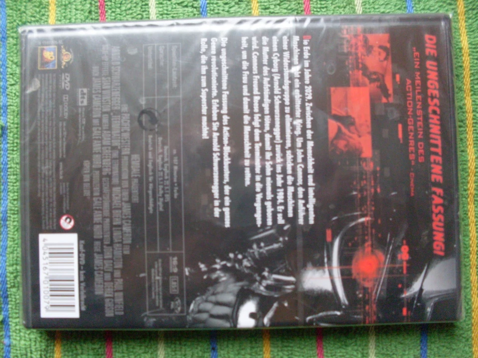 TERMINATOR DVD Neu Folie Arnold Schwarzenegger James Cameron Michael Biehn Uncut - Bild 3 von 4