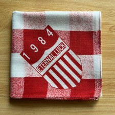 HANDKERCHIEF RED VINTAGE PLAID PLAIN MEN'S COTTON POCKET SQUARE 20" B1152