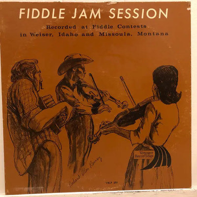 Fiddle Jam Session Various NEAR MINT Voyager Recordings Vinyl LP