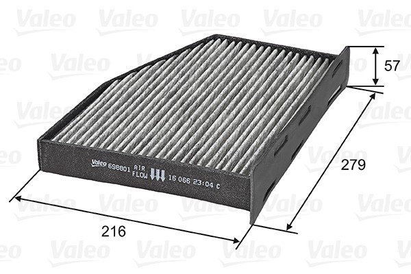 Valeo 698801 Innenraumfilter Aktivkohle FüR Audi A3 Q3 TT Alhambra Altea XL-image