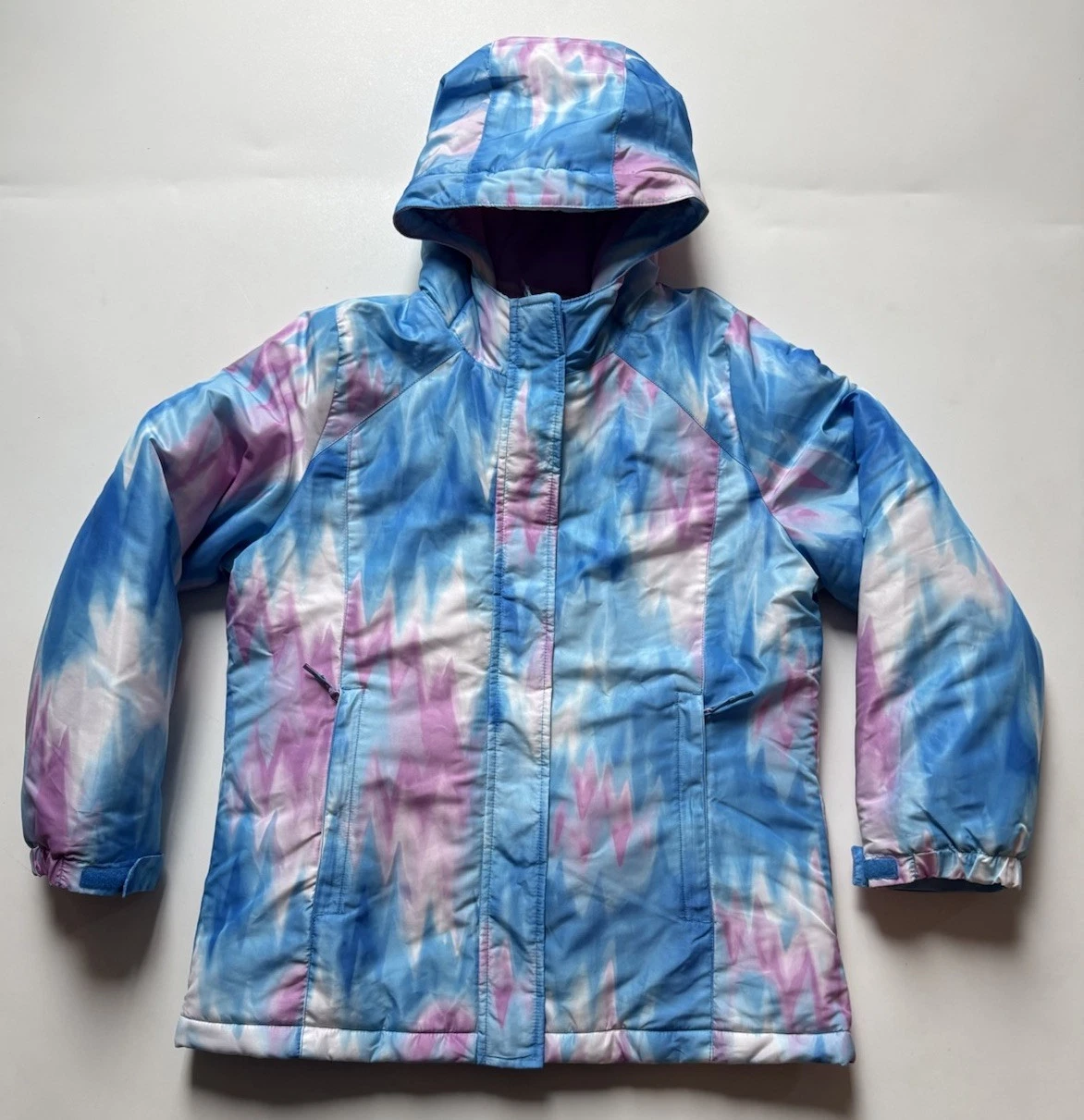The Childrens Place Girls Pink & Blue 3 in 1 Puffer Jacket Size 16