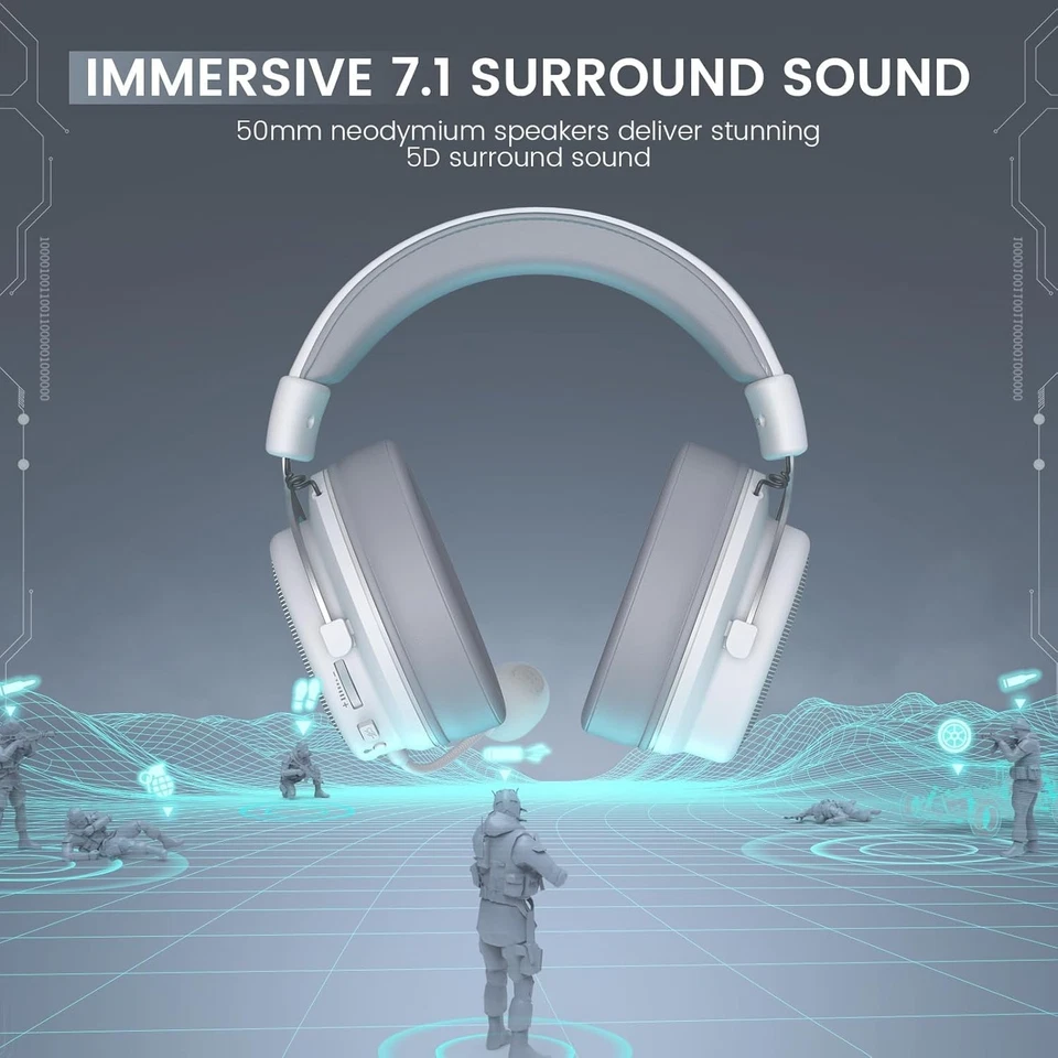 Adjustable Headband Wired Headset with Noise Cancelling Mic - Image 4 of 4