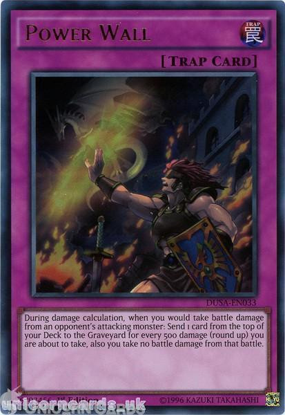 DUSA-EN033 Power Wall Ultra Rare 1st Edition Mint YuGiOh Card