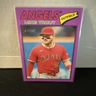 Topps 2026 Heritage Mike Trout Angels Purple Parallel Baseball Card #163
