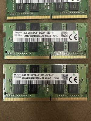 SK hynix 8GB (2x8GB) DDR4 SO-DIMM PC4-2133P 260-Pin HMA41GS6AFR8N-TF
