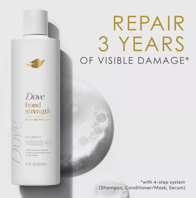 Dove Beauty Bond Strength Peptide Complex  Shampoo - 12 Fl Oz: for Dry Hair, Veg