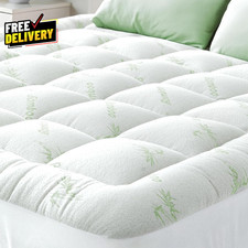 Ultra Soft Twin XL Size Mattress Topper Viscose Made from Bamboo Pillow Top M...