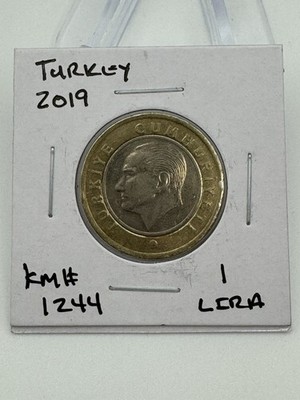 TURKEY TURKISH KM#1244 2011 VF-VERY FINE-NICE CIRCULATED LIRA BI-METAL COIN
