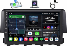 Android 15 2 DIN 9" HD IPS Touchscreen Car Stereo Wireless CarPlay BT WiFi