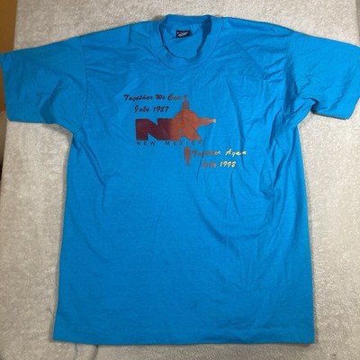Vintage Narcotics Anonymous Shirt Mens XL Blue 1992 Single Stitch 90s New Mexico