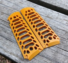 Full Size Colt 1911 Panel Grips Skeleton Gold