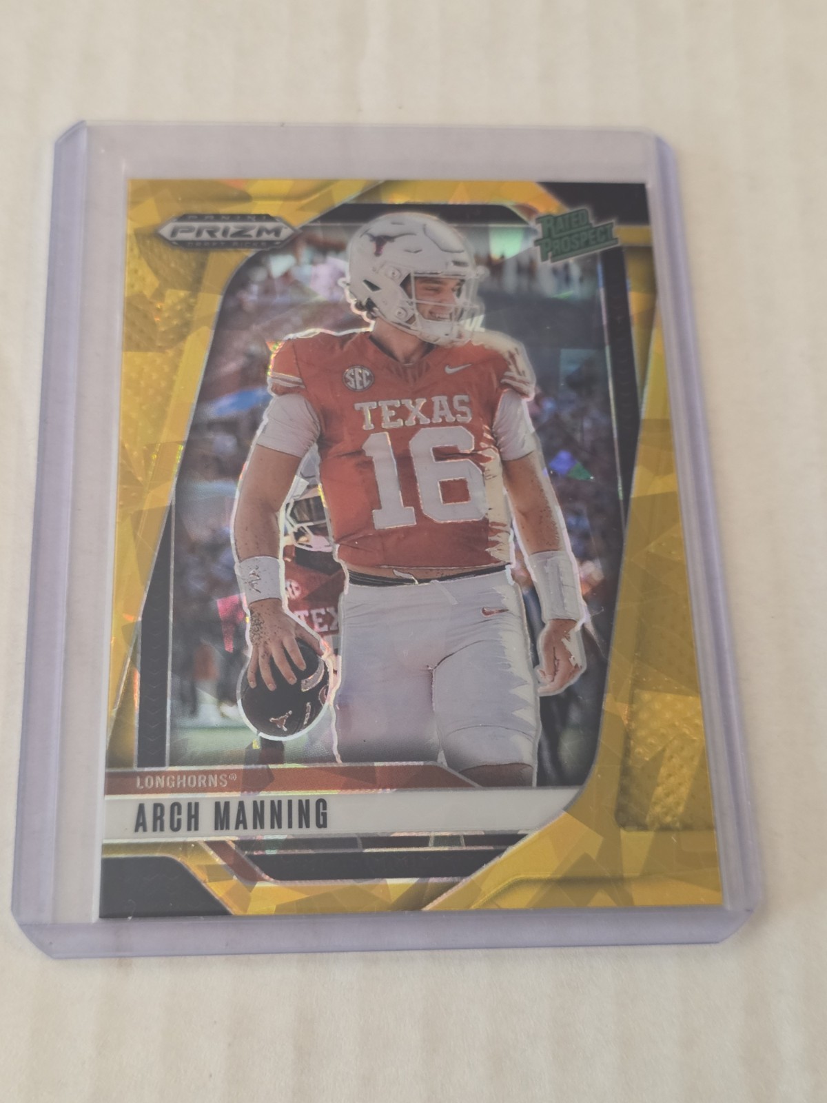 2025 Panini Prizm Draft Picks Gold Ice Prizm #166 Arch Manning Texas