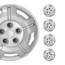 15 Hubcaps Wheel Covers For Mini Silver Gray