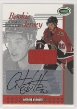 2003-04 ITG Parkhurst Rookie Jersey 2/10 Antoine Vermette #RJ-AV Auto 01zx