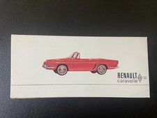 1961 Renault Caravelle Dealer Brochure Convertible Original