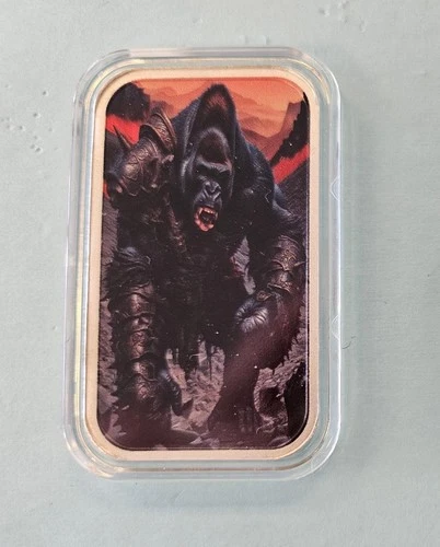 Hayleybug 1 oz Silver Bar King Kong Rage Forged # 12/20 UNRESERVED!!!!