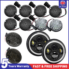 For Land Rover Defender 90 110 130 Light Lamp DELUXE Smoke RED LED Upgrade Kit