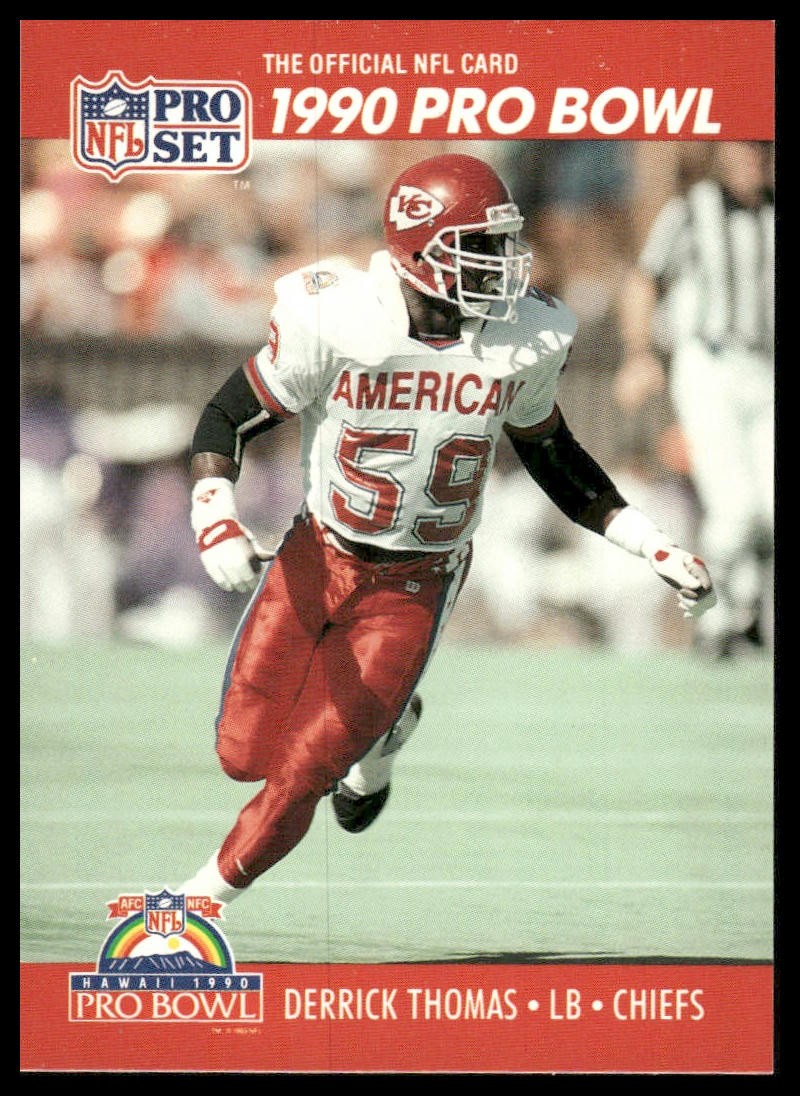 Derrick Thomas 1990 Pro Set #373 Kansas City Chiefs