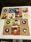 Lot of 14 Classic Rock N Roll 45 RPM Records Elvis, Beatles, Buddy Holly, Nelson