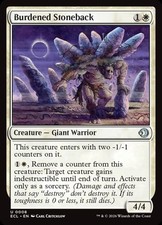 BURDENED STONEBACK X3 (ONE IS FOIL!) *LORWYN ECLIPSED*