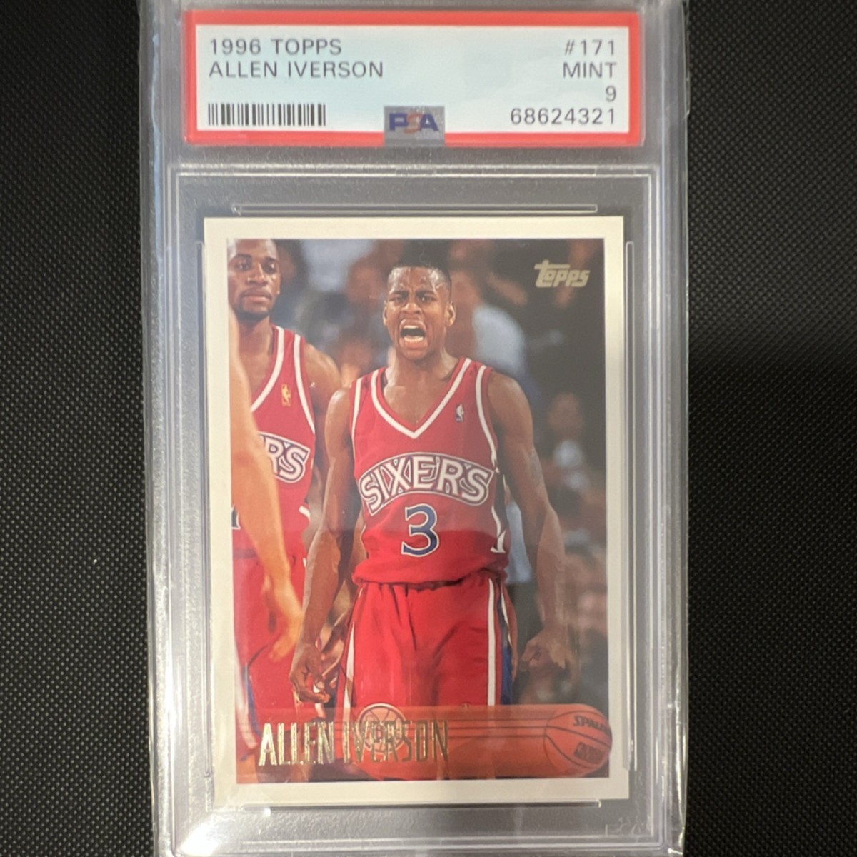 1996-97 Topps Allen Iverson Rookie #171 PSA 9 76ers Basketball