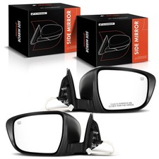 Side Mirror Pair Power Heated Manual Fold Nissan Rogue 17-20 963744BA0A