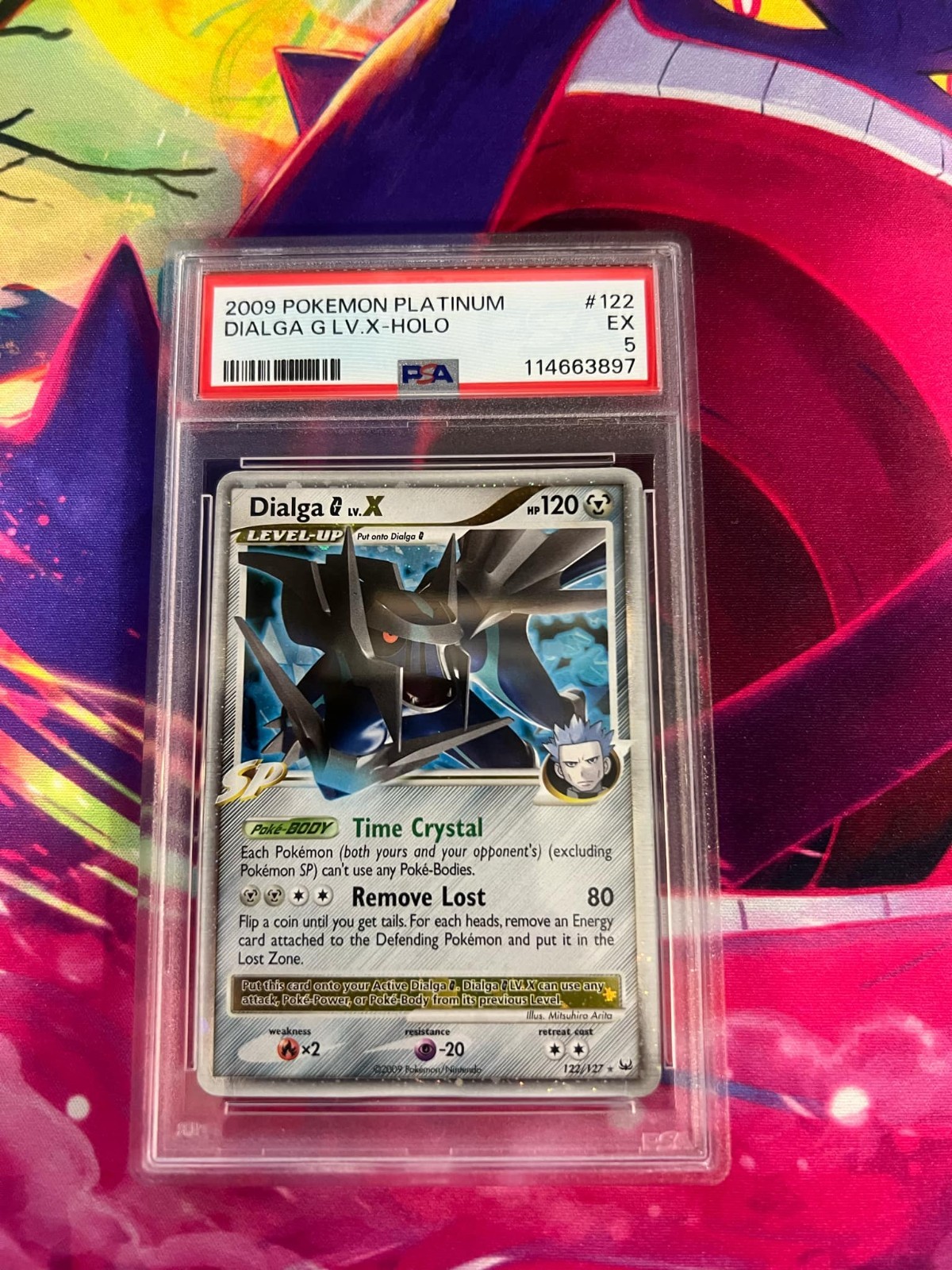 Dialga G Lv. X 122/127 PSA Graded 5 Pokemon Trading Card Game