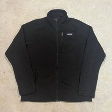 Patagonia Sweater Mens Small Black Better Sweater 1/4 Zip Fleece Pullover