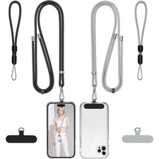 Phone Lanyard, 2 Pack Adjustable Cell Phone Lanyard Crossbody Neck Strap 2