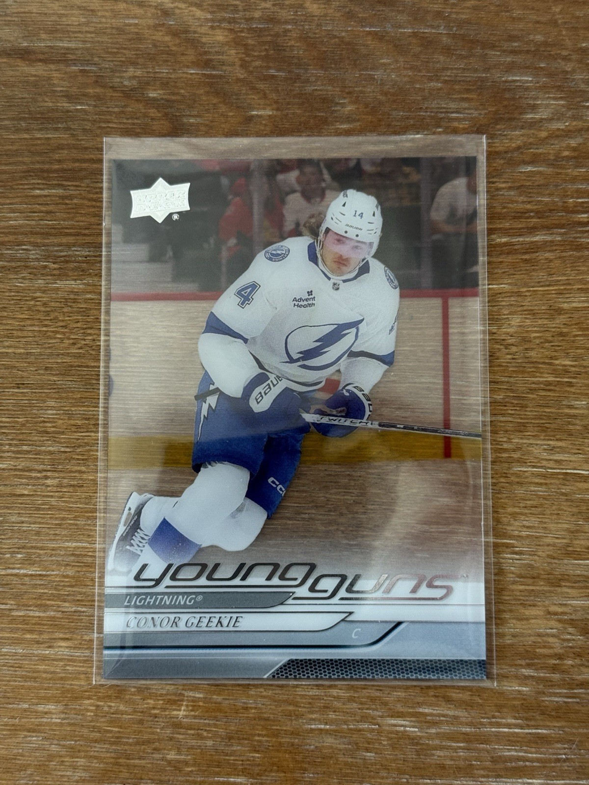 2024-25 UPPER DECK CONOR GEEKIE YOUNG GUNS CLEAR CUT ACETATE ROOKIE #478