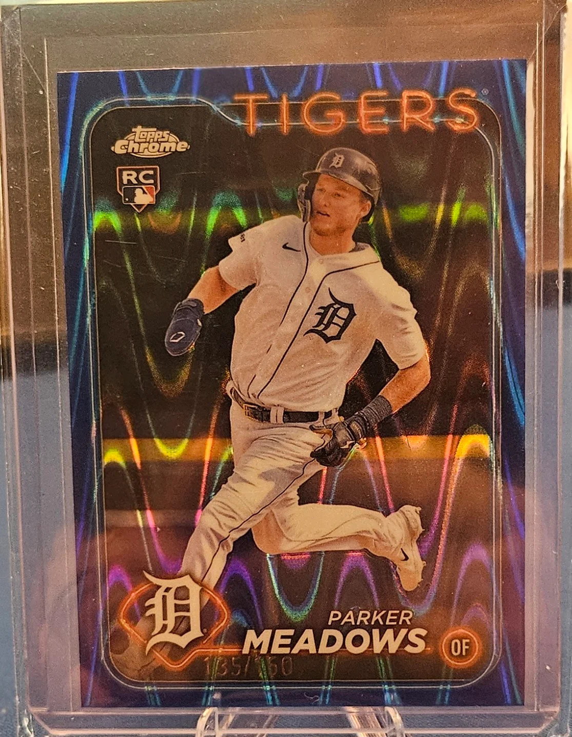 2024 Topps Chrome - Parker Meadows #271 - Blue Raywave (RC) 135/150