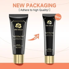 UNA GELLA Solid Gel Nail Glue 40ml Lamp Cure Soak Off Strong Gel for Acrylic