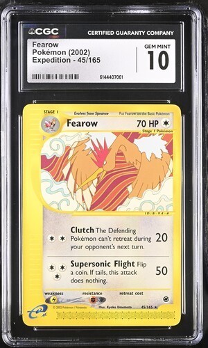 Fearow graded CGC 10 for sale on eBay