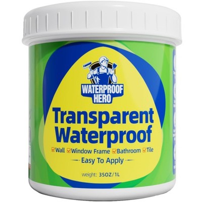 WATERPROOF HERO Transparente Wasserdichte Beschichtung Versiegelung, Wasserbasis... 
