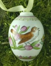 Mini huevo Hutschenreuther 2009 ruiseñor ruiseñor huevo de Pascua edición limitada
