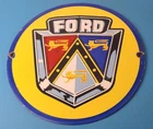 Vintage Ford Motors Sign - Advertising Gas Pump Automotive Porcelain Sign