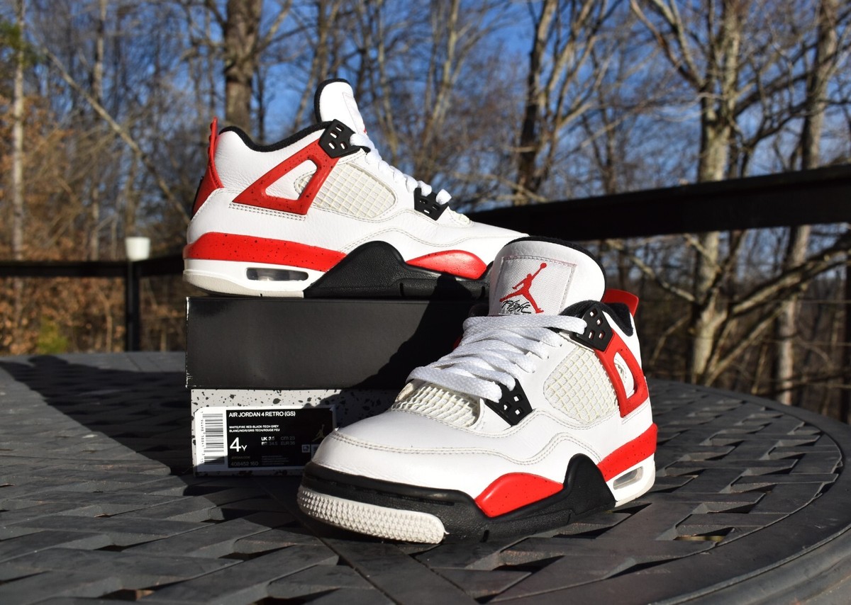 シューズ(男性用) Nike GS Air Jordan 4 OG \"Fire Red\" 24cm Air Jordan 4 (GS), Fire Red (2020) – Impossible Kicks