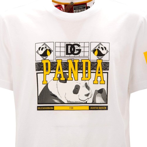DOLCE & GABBANA DG Logo Herz Jujutsu Kaisen Panda T-Shirt Weiß 48 M - Bild 3 von 5