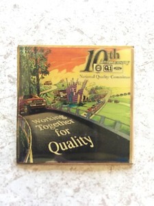 Ford UAW United Auto Worker10th Anniversary National Quality Committee Lapel Pin