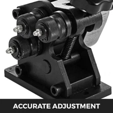 Manual Ring Roller Metal Sheet Rolling Machine with Hand Crank 3" Ring Bend Tool