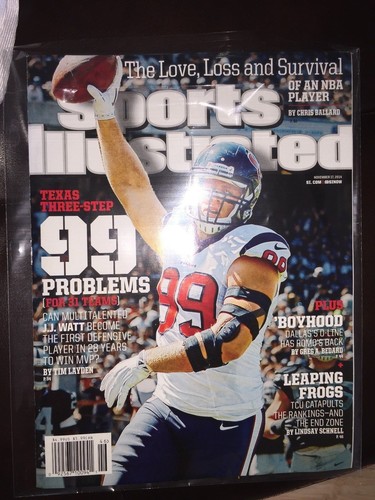 NFL 2025 HOUSTON TEXANS JJ WATT #99 Licensed Jersey 3T W/ COLLECTORS SI MAGAZINE - Picture 2 of 9
