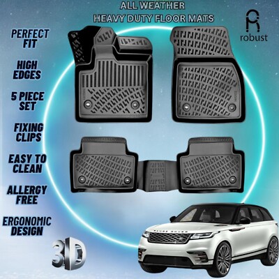 Custom Floor Mats For Range Rover Evoque 2020-2025 TPE Rubber All Weather Liners