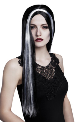 Boland Perücke schwarz weiß Witch bewitched