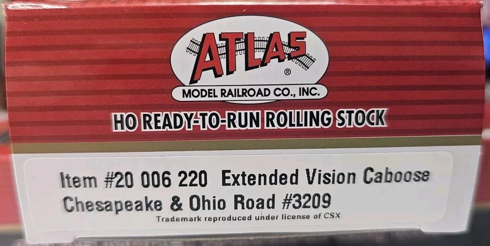 20 006 220 Atlas Master Line C&O Extended Vision Caboose - Image 2 of 4