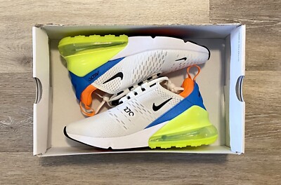 Yellow 270 Blue Orange White Nike Air Max 270 Flyknit Laser Orange