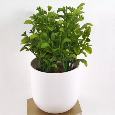 Threshold 8'' Faux Boxwood Potted Plant Home Office Decor NEW by Target