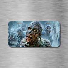 Zombie Monster Living Dead Horror Scary License Plate Front Auto Tag Plate